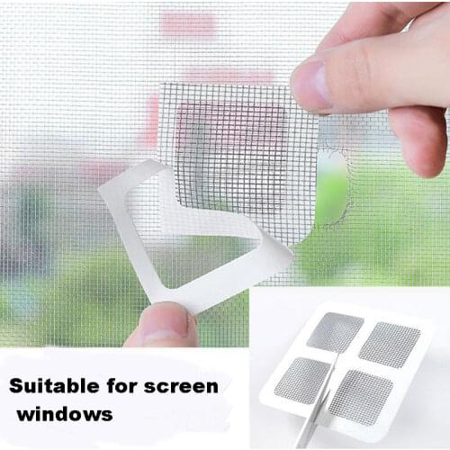 1-5PCS Fastening Household Net Window Anti-mosquito Mesh Sticky Adhesive Door Waterproof Net Window Screen Repair Broken Hole
