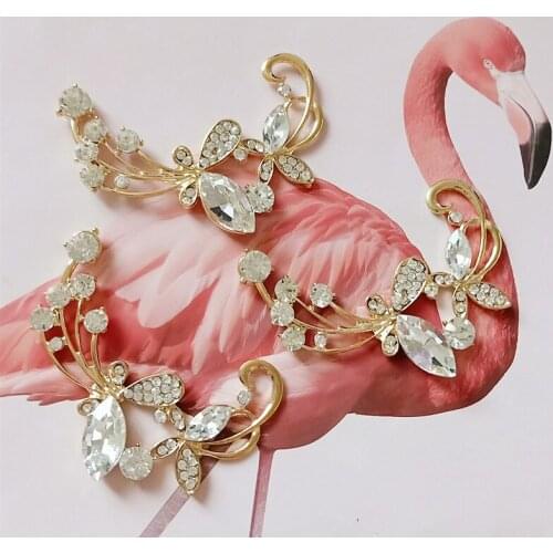 10pcs New Butterfly Alloy Bride Headdress Love Flower Accessories Diy Hand-decorated Clothing