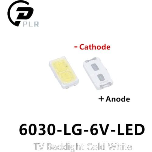 1000PCS For LG SMD LED 6030 6V 1W NEW Cold White For TV Backlight LED Beads best quality LATHT420M