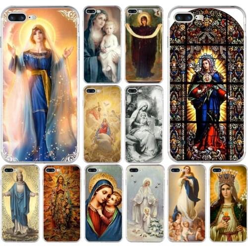 155H Virgin Mary Christian Soft TPU Silicone Cover Case For Apple iPhone 6 6s 7 8 plus Case