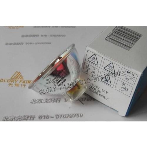 2pcs,64620 15V150W EFR-5 halogen lamp,15V 150W GZ6.35 long life EFR 64634 light bulb