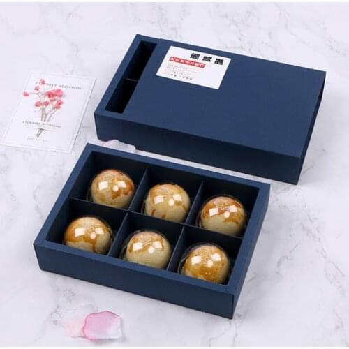 22*15*5cm Blue Paper Box Chocolate Party Cookies mooncake biscuit Packaging paper boxes 100pcs SN3633