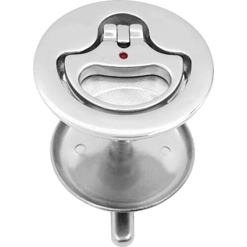 316 Stainless Steel 2 inch Flush Pull Hatch Lift Cam Latch with Back Plate for RV Boat Deck Floor