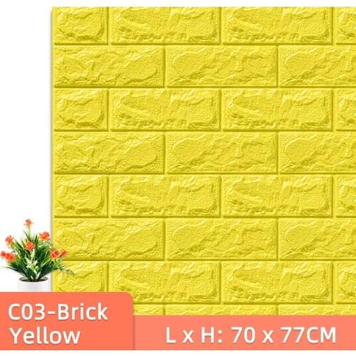 3D Brick Wallpaper Peel and Stick Panels Textured Brick Wall Panels Self-Adhesive Foam Bricks Paper Room Bathroom Kitchen Decor