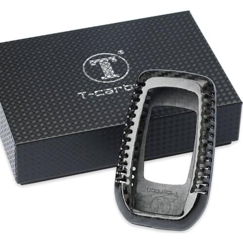Car Auto Remote Key Fob Case Cover For Toyota Alphard RAV4 Hilux Carbon Fiber Styling