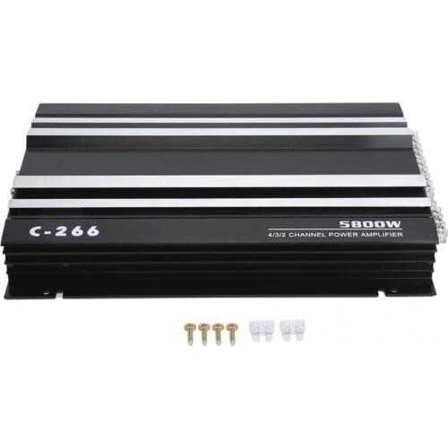 5800W 12V High-Power Car Amplifier Hi-Fi Portable Audio Stereo Sound Subwoofer Audio Amplifier Car Modification Parts