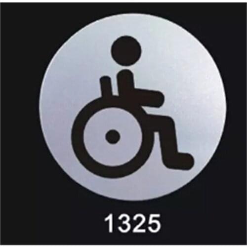 Disabled Only sign Aluminum plastic board room warn sign wall door adhesive special disabled sign wall sticker