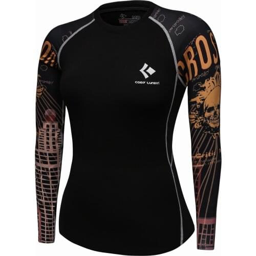 CODY LUNDIN 2020 New Design Women Compression Wear Tops Tight Long Sleeve Sports T-Shirts Women Gym Rashguard