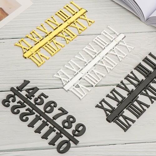 DIY Roman/Arabic Digital Replacement Gadget Repair Clock Parts Quartz Clock Parts Number Bell Clock Numerals Accessories