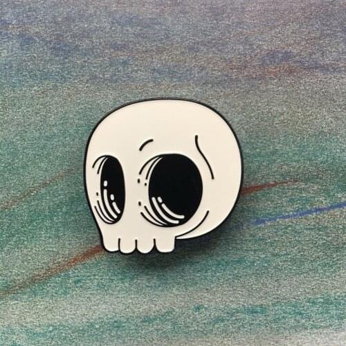Skull Pin Enamel pins Lapel pin Brooches Badges Women Men Accessories for Collection