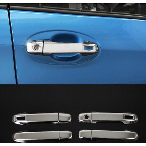 ABS Chrome Door handle Cover Trim Car Accessories Stickers for Toyota Yaris Vitz 2016 2017 2018 2019