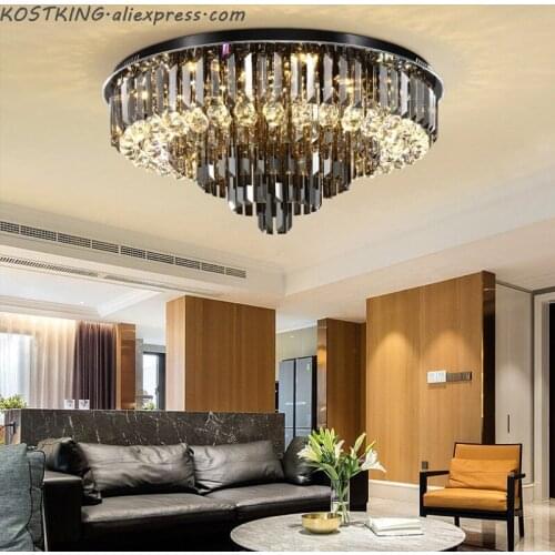 Crystal Chandelier Modern Exalted Luxury Lighting Round Hanging Lamp For Living Room Bedroom Indoor Home Light Fixtures