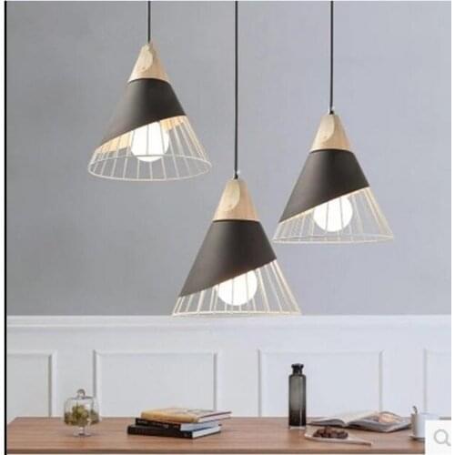 Personality simple single head Chandelier Nordic living room bar table lamp bedside bedroom restaurant creative CL