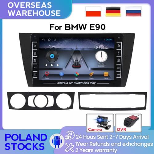 Overseas Stock IPS 1280*720 For BMW 3 Serie E90 E91 E92 E93 Android Car Multimedia Radio Player Wifi GPS Carplay Camera ADAS DVR