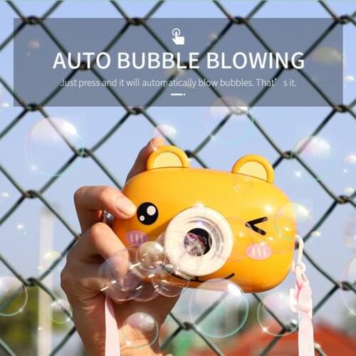 JJRC Fully Automatic Electric Childrens Cartoon Animal Piggy Bubble Camera Wedding Christmas Day Summer Gift