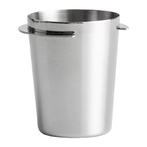 CAFEDEKONA Stainless Steel Dosing Cup Coffee Sniffing Mug Powder Feeder Fit 57mm Espresso Machine Portafilter Grinder Part