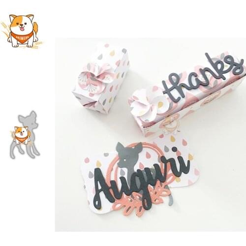 Deer Animal Christmas Metal Cutting Dies Mold Scrapbooking Stencil DIY Embossing Craft Die Cuts Card Making New Dies For 2020