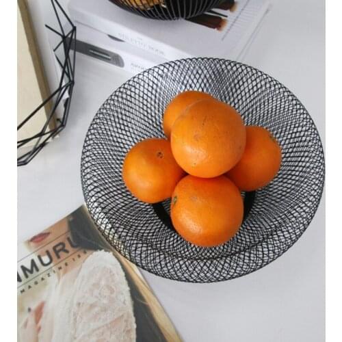 Metal Fruit Vegetable Storage Bowls Kitchen Egg Baskets Holder Nordic Minimalism N58C