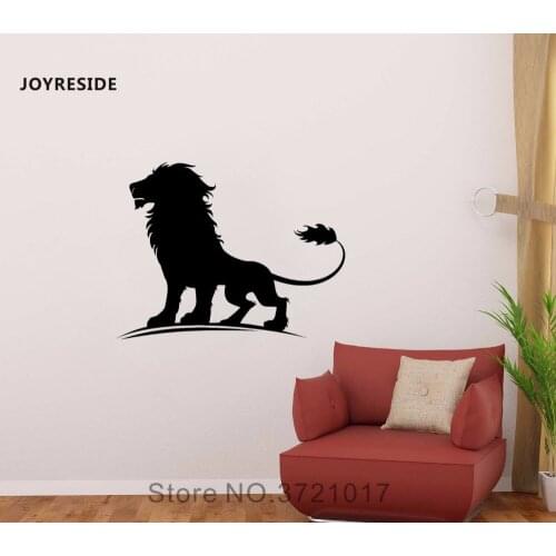 JOYRESIDE Wild Cat Pride Animals Wall Lion Decal Vinyl Sticker Decor Home Bedroom Living Room Interior Decoration Art Mural A297