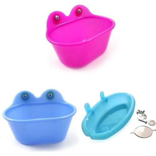 New Bird Toys Parrot Bathtub with Mirror for Small Bird and Small Parrot Bath Cleaning Supplies