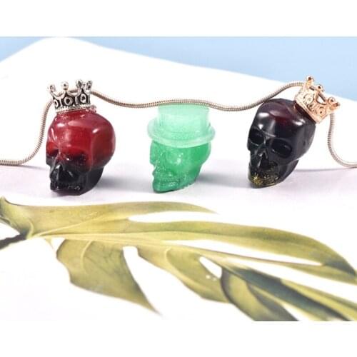 2021 New Skull Head Bracelet Beads Silicone Mould Crystal Epoxy Resin Mold DIY Craft Tool