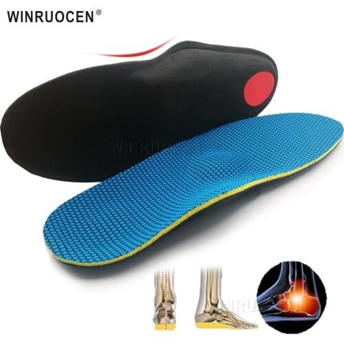 Severe flat feet orthotic insoles arch support orthopedic inserts Plantar Fasciitis heel Pain Pronation for Men and Women