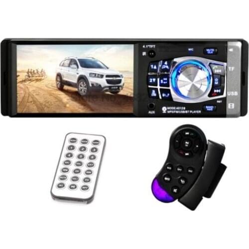 By DHL or Fedex 5pcs 4012B 4.1 inch 1Din Car Radio Auto Audio stereo FM Radio Tun MP5 Video Player with Steering wheel control
