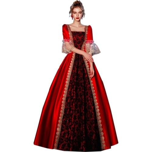 Victorian dress party dress Halloween costume drama stage performance victorian dress rococo ball gown prom dress