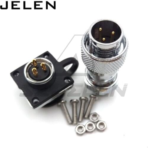 WS16 Industrial Connectors 3 pin plug and socket, Airlines cable connectors,Wire connector panel mounting 3pin Male and female