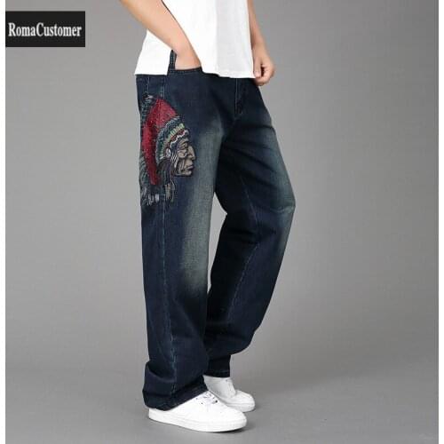 RomaCustomer Men's Wide Leg Jeans