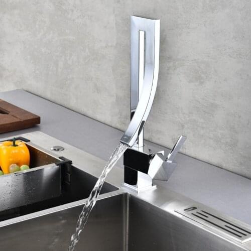 Basin Faucets Brass Washbasin Faucet Square Bathroom Sink Faucet Single Handle Deck Mounted Toilet Hot And Cold Mixer Water Tap