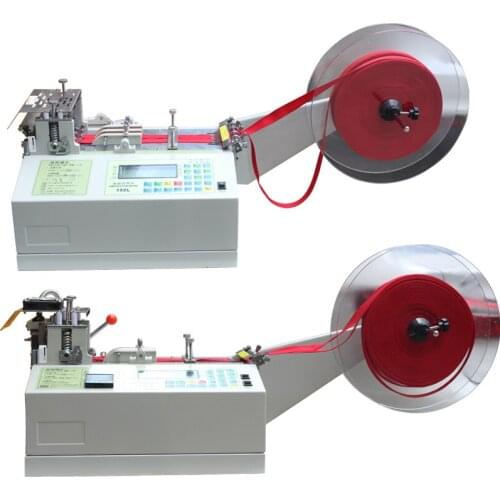 High-speed cutting helmet belt mask ear belt computer hot and cold automatic cutting machine elastic band eager helmet belt