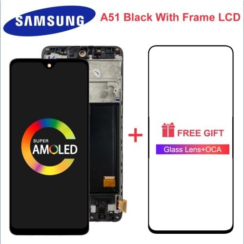 6.5'Super Amoled A51 For Samsung Galaxy A51 A515 Lcd Display Touch Screen Digitizer Assembly For Samsung A515 A515FN/DS A515F