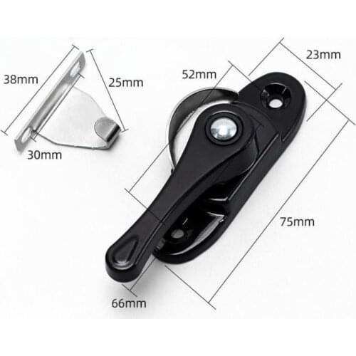 2pcs/set Window Latches Aluminum Alloy Doors Windows Push Pull Stainless Steel Anti-theft Lock Installation Accessory Tools E120