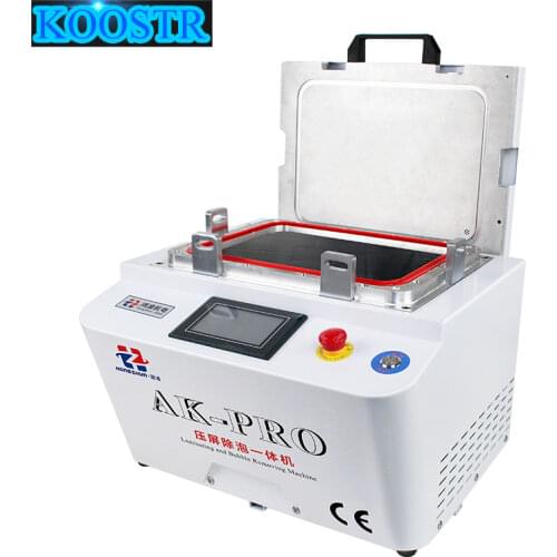 2 in1 AK-PRO 12 inch Automatic LCD OCA Vacuum Laminating Machine Bubble Remover Can do iPhone Glass With Frame Laminating