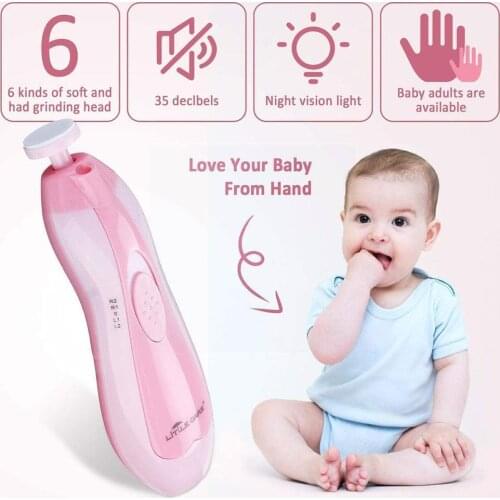Safety Electric Baby Nail File Clippers Toes Fingernail Trimmer Manicure Cutter Tool Set Pedicure Care For Kids Tool Manicu
