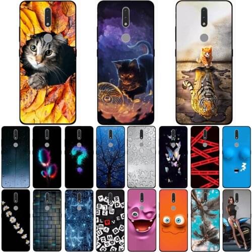 For NOKIA 2.4 Case Fashion Silicone Soft TPU Cute Back Cases for Nokia 2.4 Phone Cover Funda Coque