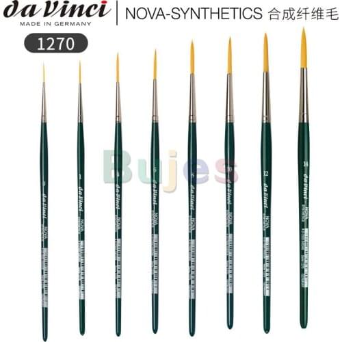 Da Vinci NOVA Lettering Brush Series 1270,hair Is Fine, Not Easy To Leave Strokes and Easy To Clean,Art Supplies,Size 10/0-18