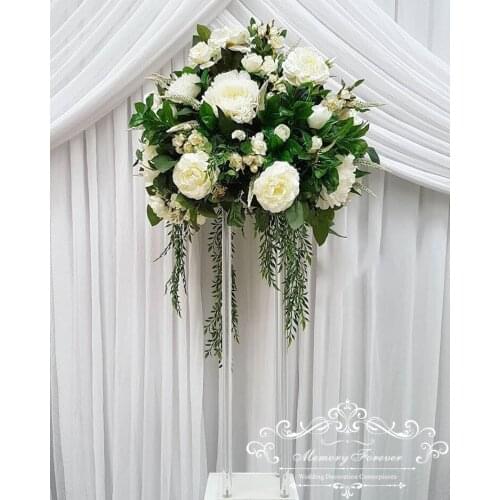 Crystal Acrylic Flower Stand Table Centerpiece Wedding Centerpiece Vase Banquet Decoration Wedding Flowers Decoration for Table