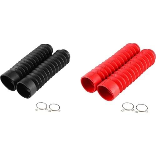 Front Fork Cover, Rubber Motoycle Front Fork Cover Gaiters Gators Boots Shock Damping Dust Cover