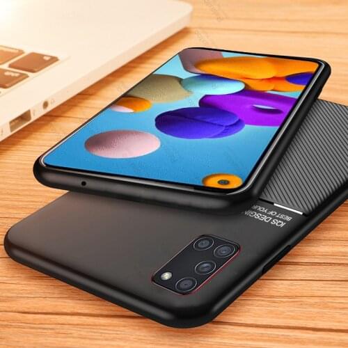 Magnetic Car Holder Phone Case For Samsung Galaxy a21s a21 s cases Shockproof Silicone Phone Cover a21 s s21 a case Bumper Coque