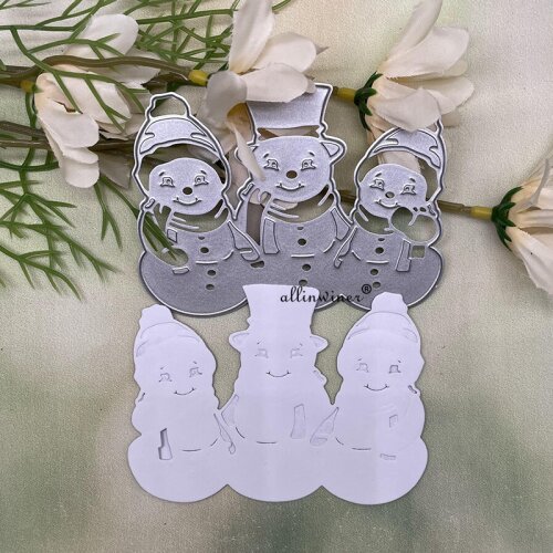 Cute snowman Metal Cutting Dies for DIY Scrapbooking Album Paper Cards Decorative Crafts Embossing Die Cuts