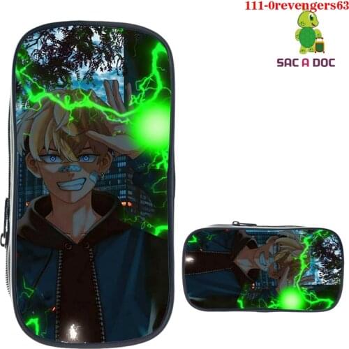 New 3D Anime Tokyo Revengers Pencil Case Zipper Storage Pouch Make Up Box Stationery Makeup Case School Supplies Cosmetic Case