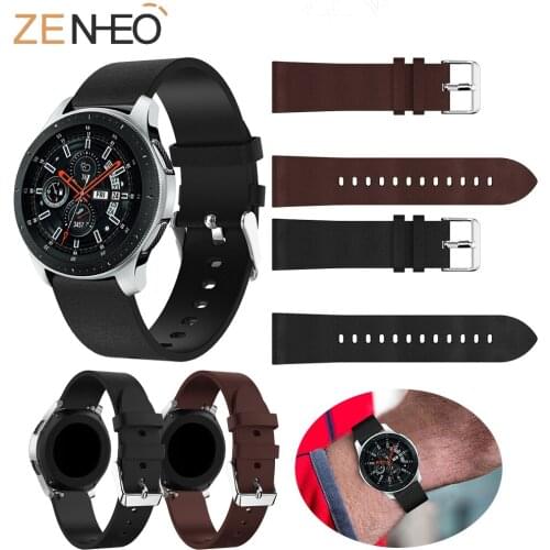 New 22mm watchband Casual retro Leather Strap For Samsung Galaxy 46mm Smart strap Replacement For Samsung Gear S3 watch bands