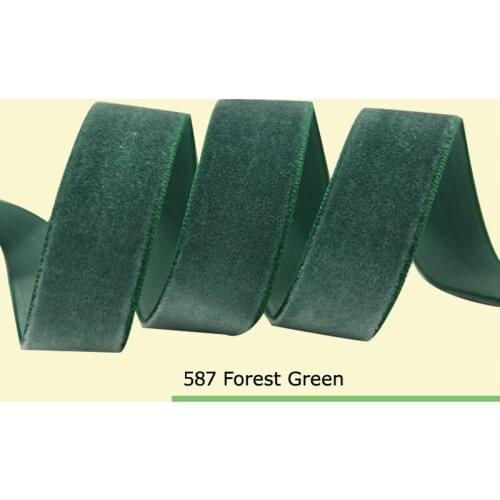 3/8 inch single sided polyester velvet ribbons for hair bow Wedding Party Decoration Craft