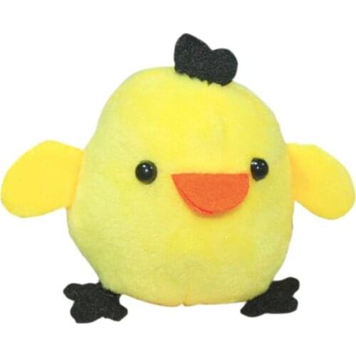 Wholesale 150pcs/lot Kawaii 3 Colors Chicken Chick Doll Plush Toys Keychain Pendant Birthday Christmas Wedding Party Small Gift