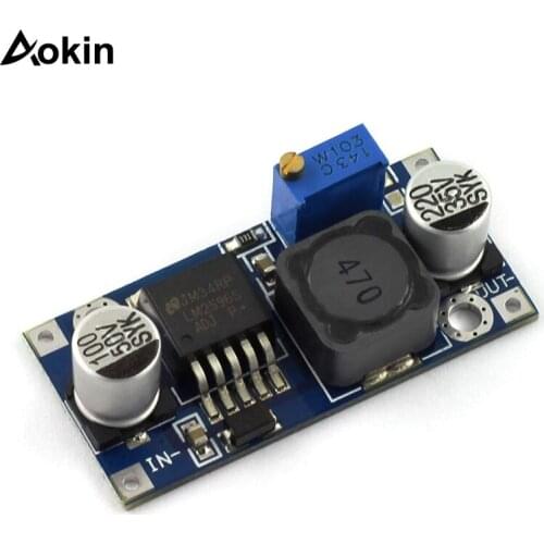 2pcs LM2596 DC-DC Step Down Variable Volt Regulator Adjustable Buck Converter Electronic Voltage Stabilizer Power Supply Module