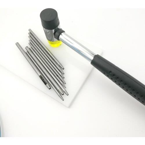 Belt Punch round hole eye device strap punching device punching pad rubber hammer 0.5/0.8/1.0/1.2/1.5/1.8/2/2.5/3mm