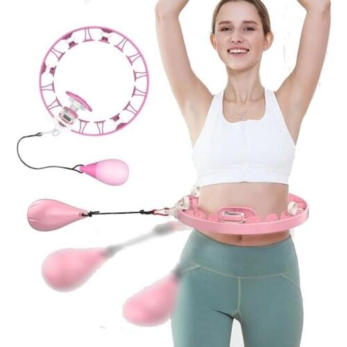 Adjustable Smart Counting Sports Hoop Detachable Home Training Burning Fat Thin Weight Loss Gym Fitness Equipment 2021
