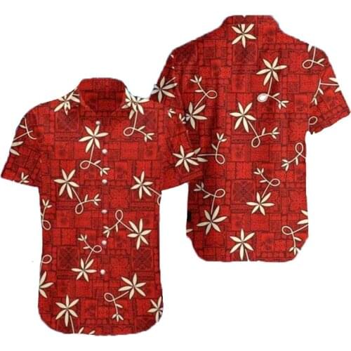 Anime Printing Men Sport Summer Button Shirt Outdoor Printing Casual Hip Hop Cartoon Clothing Shirt For Man